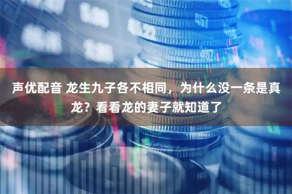 声优配音 龙生九子各不相同，为什么没一条是真龙？看看龙的妻子就知道了